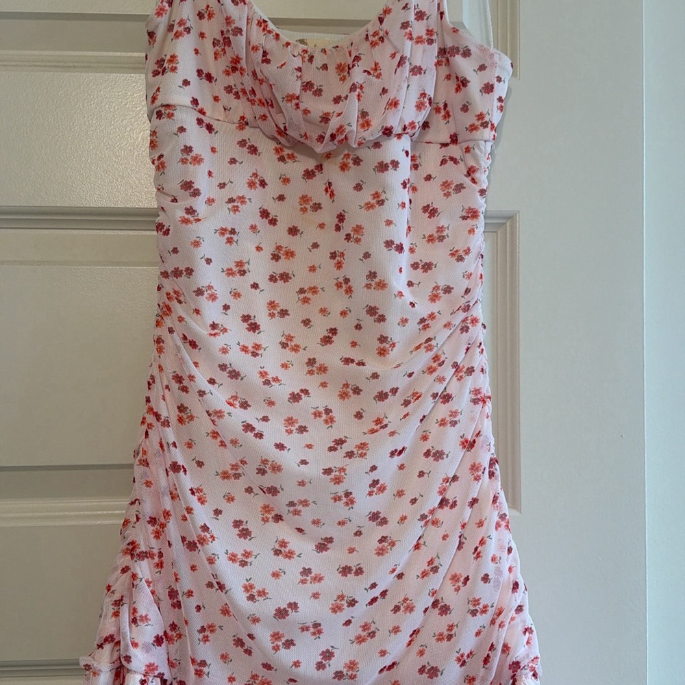 Altar'd State Pink Floral Mini Dress